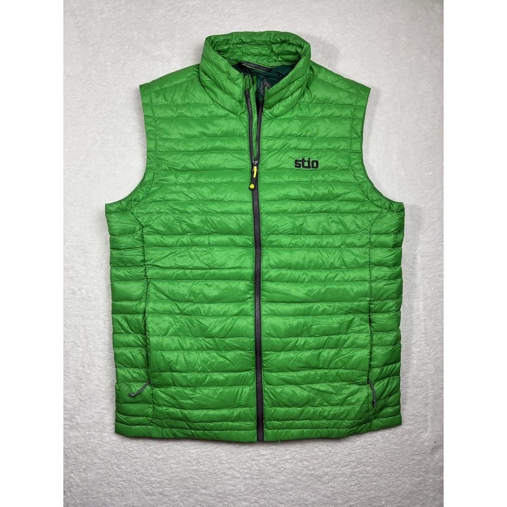 Stio Vest Mens M Green 800 Fill Down Puffer Pertex Quantum Insulated Outdoor